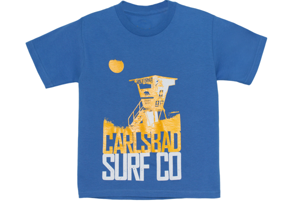 Carlsbad Surf Company "Tower 26" Kid's Tee - Blue