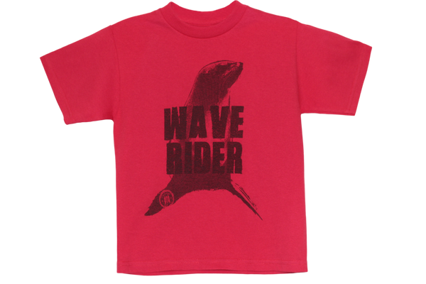 Carlsbad Surf Company "Wave Rider" Kid's Tee - Red